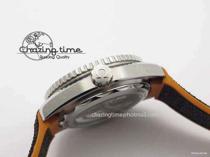 0411 ComfortFit 2016 Planet Ocean 45mm SS JHF Gray Dial On Nylon Strap A 8226